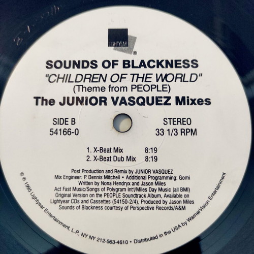Sounds Of Blackness Children Of The World 12'' Vinyl Maxi Single used