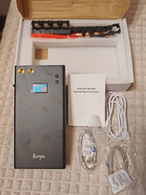 Kerpu φορητός σημειακός συγκολλητής LCD σαν καινούργιος για μπαταρίες 18650 21700