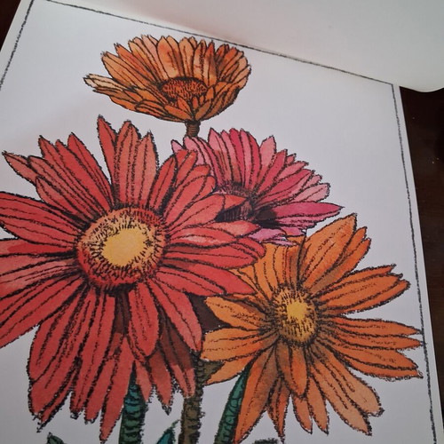 Vintage album with 12 botanical art prints by WINCH, like new