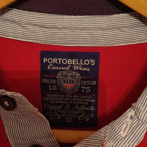 Portobello Polo Shirt red used, size L