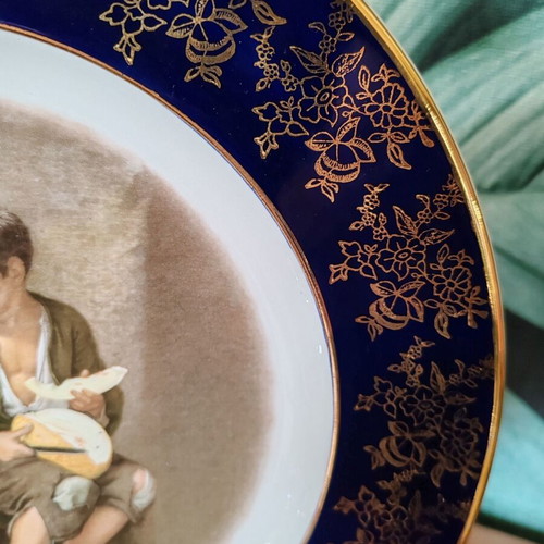 Retro porcelain plate Weatherby Royal Falcon Ware like new with Bartolome Murillo painting