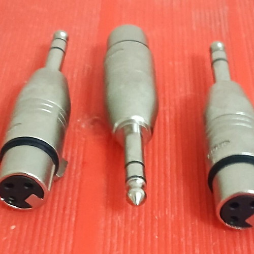 XLR adaptors new, various metal types