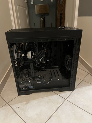 Turbo X PC case with full cooling system and power supply like new