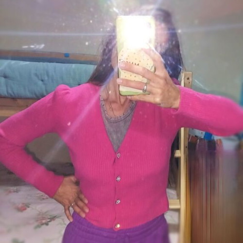 Zara cardigan used, pink, size S, warm with buttons