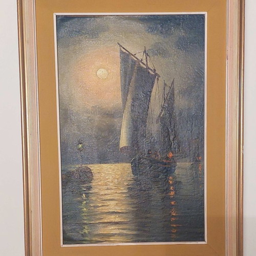 Painting used, dimensions 34cm x 46cm