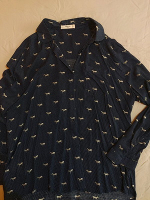 Mango shirt with zebra print size L like new