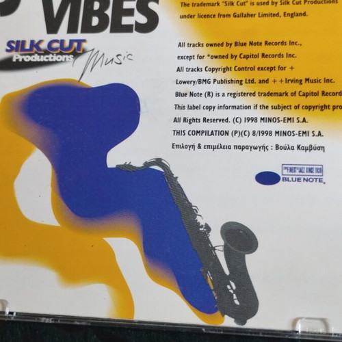 Jazz Vibes Blue Note Silk Cut CD used, jazz