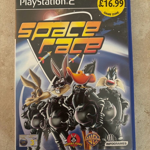 Space Race PlayStation 2 case and manual used, English