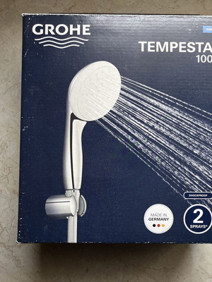 Grohe Tempesta 100 Σετ ντους καινούργιο με τηλέφωνο, σπιράλ και στήριγμα