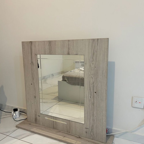 Mirror wooden framed tabletop like new