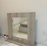Mirror wooden framed tabletop like new