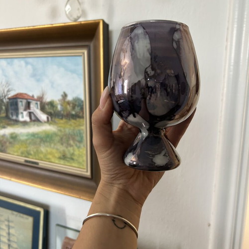 Purple vintage vase