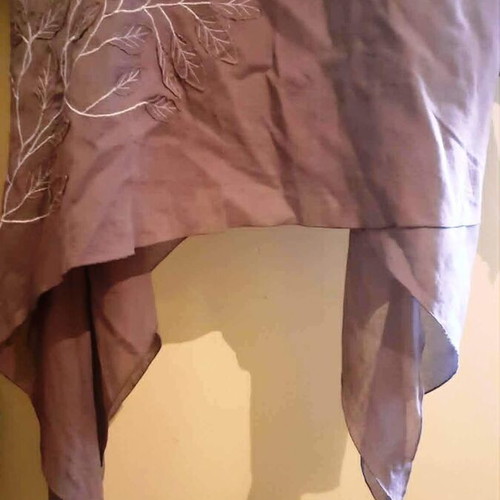 Maxi asymmetrical cotton dress Animale size L like new, khaki