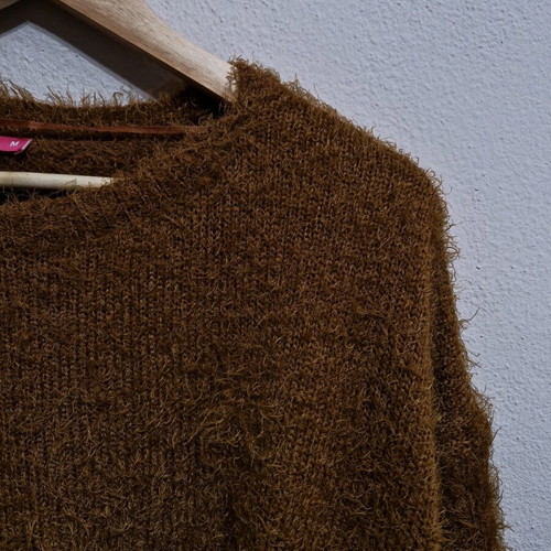 Caramel Sweter Pink Woman like new, brown, size M
