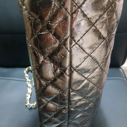 Women's bag like new, gold with chain 36×28cm