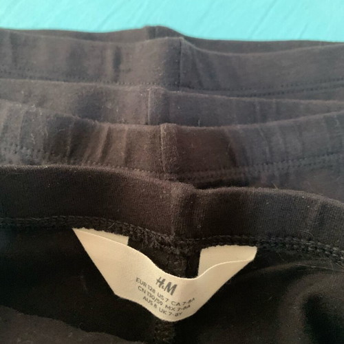H&M black cycling leggings pack of 3 for 7-8 years like new