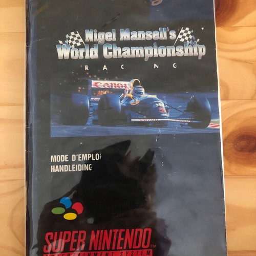 Nintendo SNES Nigel Mansells World Championship Racing μεταχειρισμένο PAL CIB