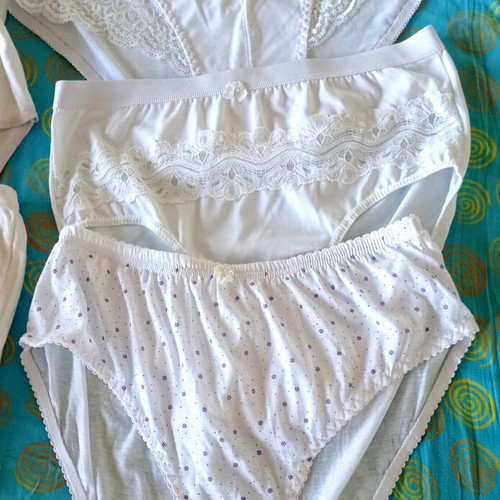 Women's white underwear pack XL-XXL new, 5 pieces