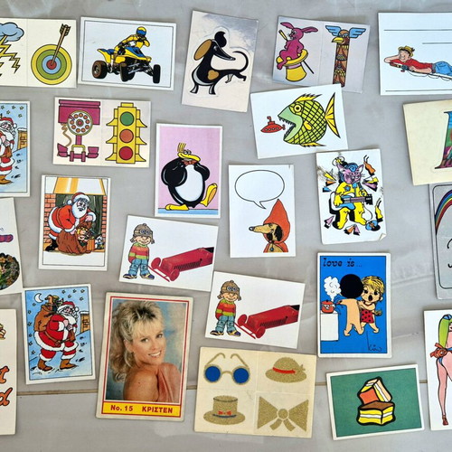 Panini carousel stickers used, set of 86