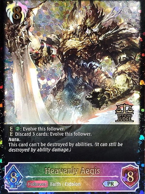 Heavenly Aegis Judge Promo card, Shadowverse Evolve TCG