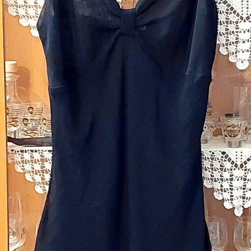 Women's Airy Black Top and Stylish H&M Jean Capri with Glitter Like New