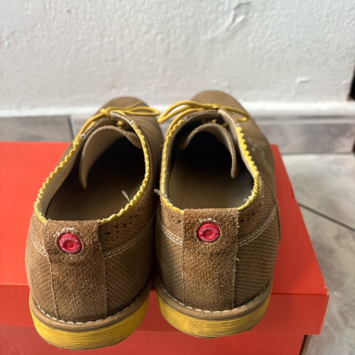 Robinson men's shoes used, casual, brown and gold, size 43