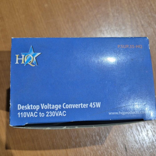 Desktop voltage converter 45W 110VAC to 230VAC new