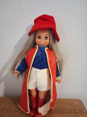 Vintage doll used, 32 cm