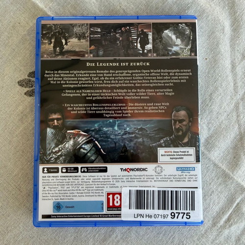 Gothic 1 Remake PS5 game, excellent condition