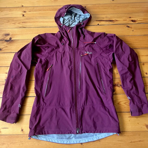 Rab Firewall Light Waterproof Jacket Men Size L like new, red and purple