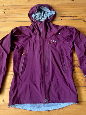 Rab Firewall Light Waterproof Jacket Men Size L like new, red and purple