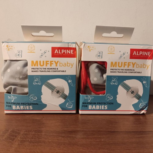 Alpine Muffy Baby infant earplugs, blue, pack of 2