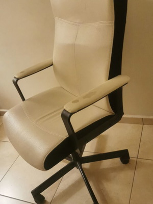 Office chair used, leatherette