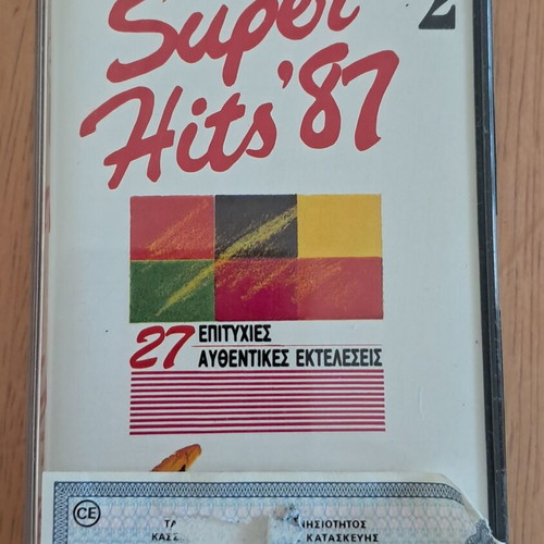 Super Hits 87 cassette used, 27 authentic tracks