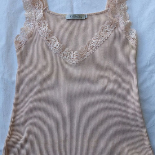 Entracte pink blouse used with elastic lace, size S