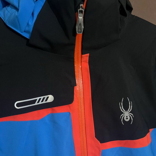 Spyder Zermatt Jacket size medium like new, blue/black