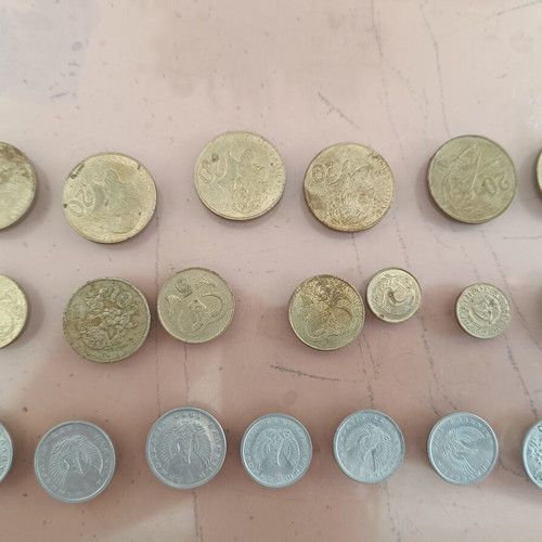 Greek and Cypriot coins used collection