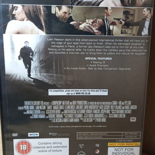 Taken 1 & 2 DVD box set, English subtitles, extended cut