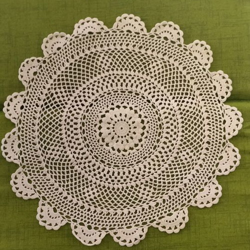 Set of 2 Handmade Crochet Doilies like new, vintage style