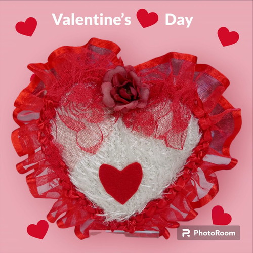 Valentine's Day handmade fabric heart new
