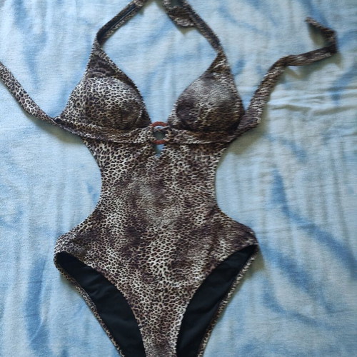 Bilitis women's swimsuit new, size S/M, leopard print