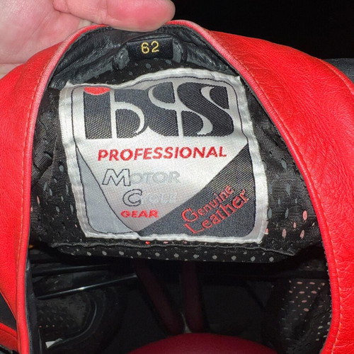 IXS leather motorcycle jacket used, size large