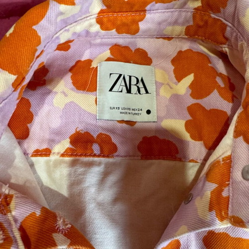 Zara 90’s style set like new, white and orange