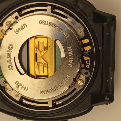 Casio Digital Alarm Chrono wristwatch used, black, 1980