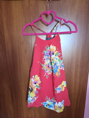 Παιδικό φόρεμα Polo Ralph Lauren κόκκινο φλοράλ 3 ετών σαν καινούργιο
