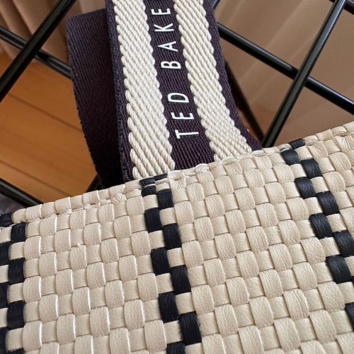 Ted Baker shoulder bag new, white and blue, large compartment