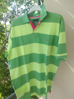 Gant shirt with collar like new, green shades