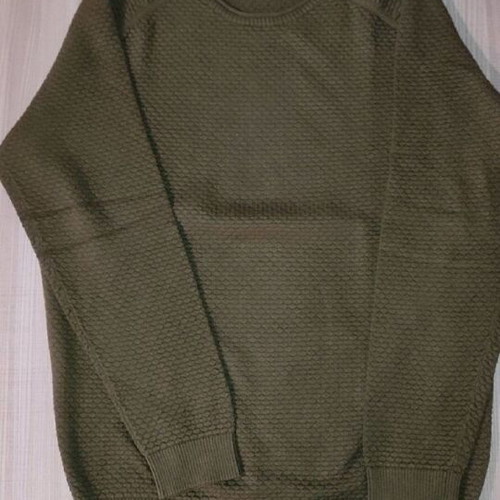 Men's cotton cashmere shirt Massimo Dutti like new, khaki, XL