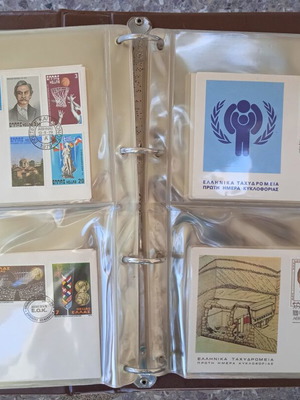 Greek Stamps New, 60 First Day Covers 1976-1980