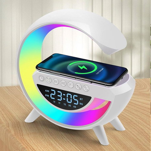 Bluetooth wireless speaker with charger and LED lighting, new